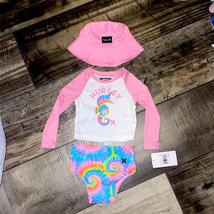 Hurley swimsuit w/ matching hat